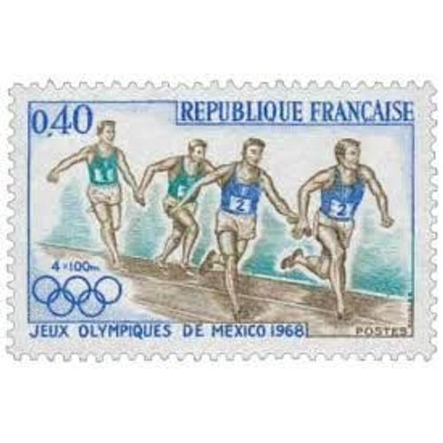 Jeux Olympiques De Mexico : Athlétisme Année 1968 N° 1573 Yvert Et Tellier Luxe