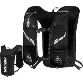 Sept-Sac À Dos Hydratation 5l, Gilet Running Homme Avec 10 Poches| Réfléchissant Sac Hydratation Trail Running Réfléchissant Femme, Pour Marathon Randonnée Sports De Plein Air