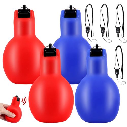 Sept-Lot De 4 Sifflets À Main Pour Cours De Sport - Avec Cordon Tour De Cou - Pour Arbitre, Enseignant De Sport, Dresseur De Chien - Accessoire D'entraînement De Football