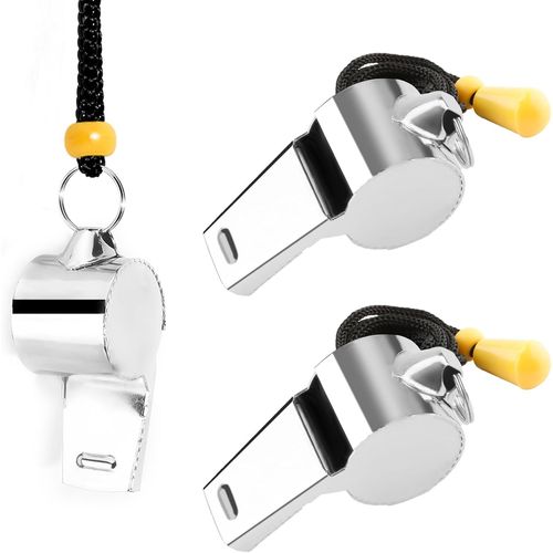 Kalanka-Sifflet De Sport,Sifflet Arbitre,Sifflet Arbitre Football,Sifflet Puissant,Sifflet De Football,Sifflet D'extérieu,Sifflet Fort,Sifflet Fort Et Net Avec Cordon,2/3 Pièces Sifflets Sport