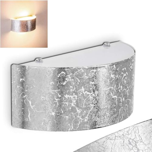 Applique Murale Lesina, Finitions Argentées, De 22 Cm De Large, Effet Up & Down, Pour Deux Ampoules G9, Ampoule(S) Non Incluse(S)