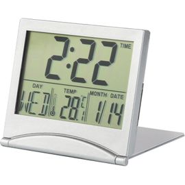 Senior-Réveil Numérique Pliable Lcd, Réveil De Voyage Numérique Portable Mini Réveil De Horloge Digitale Avec Rétro-Éclairage Avec Indication Du Jour Date Et Température Pour Salon Bureau Ch[L207]