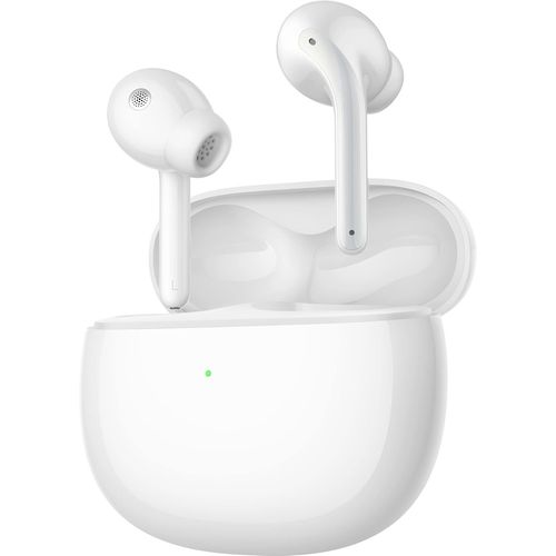 Buds 3 (Gloss White) Avec Câble Usb-C 1 M, Connexion Bluetooth 5.2, Jusqu'À 32 Heures De Durée, Annulation Du Bruit Jusqu'À 40 Db, Résistant À La Poussière Et À L'Eau, Version Italienne