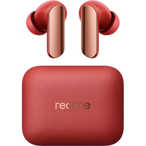 Buds Air 7 Pro Casque Sans Fil,6 Microphones Avec Réduction Du Bruit De 53 Db,48 Heures D'Autonomie De Lecture,Casque Bluetooth 5.4 Étanche Ip55,Rouge