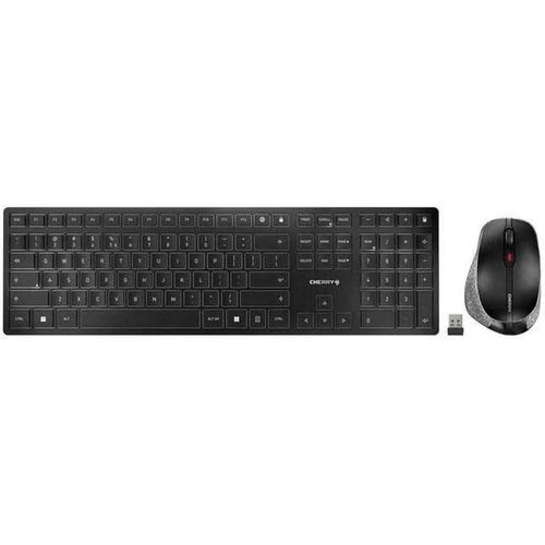 Dw 9500 Slim, Ensemble Clavier Et Souris Sans Fil, Disposition Eu (Qwerty), Bluetooth Ou Radio 2,4 Ghz, Souris Ergonomique Pour Droitiers, Gris Anthracite