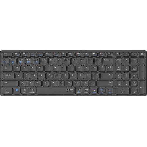 Clavier Sans Fil Multimode E9700M Blade, 2.4Ghz/Bt 5.0/Bt 3.0 Gris