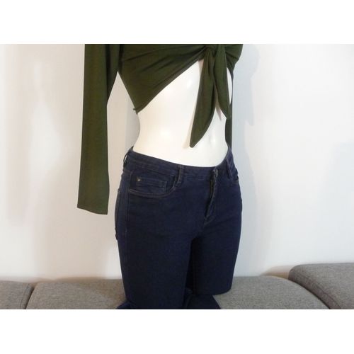 Pantalon/ Jean Denim Bleu Foncé- Taille 38- Pimkie