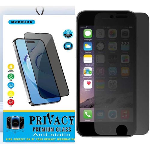 Mobistar Lot De 2 Films Protecteurs D'écran De Confidentialité Pour Iphone 8 Plus/Iphone 7 Plus 5,5 Pouces (Verre De Confidentialité) Couverture Complète Anti-Espion Film En Verre Trempé Avec