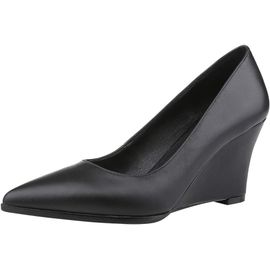 Femmes Cuir Véritable Bout Pointu 5.5cm/8cm Talon Compensé Escarpin Bureau Travail Talons Hauts