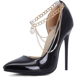Escarpins Sexy À Bout Pointu Pour Femme Avec Talon Haut De 12 Cm - Escarpins Faciles À Marcher Et À Faire La Fête Pour Femme - Grande Taille Z8821s