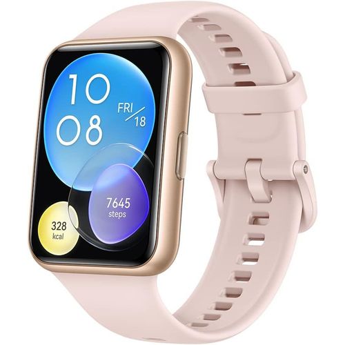 Watch Fit 2 Montres Connectées,Écran Fullview Avec Bords Ultra-Fins,Gps,Appels Bluetooth,Suivi D'Un Mode De Vie Sain,Animations D'Entraînement Rapide,Compatible Avec Iphone Et Android,Rose