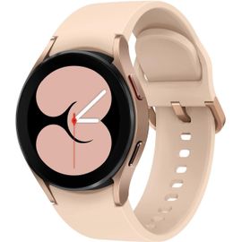 Montre Connectée Galaxy Watch4 Round Lte,Wear Os,Lunette Rotative,Montre Fit,Tracker D'Activité,40 Mm,Or