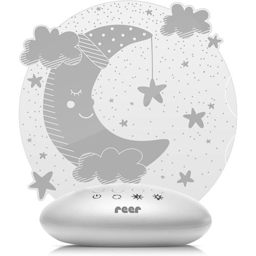 Colourlumy 52121 Veilleuse Pour Enfant Avec Vitre En Verre Acrylique, Changement De Couleur, Trois Niveaux De Luminosité, Fonction Minuteur, Gris