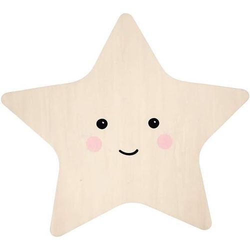 Subzonal-Reer Lumilu Silhouette Light Star 52177 Applique Murale En Forme D'étoile - Cadeau De Baptême - Cadeau D'anniversaire Pour Garçons Et Filles - Marron