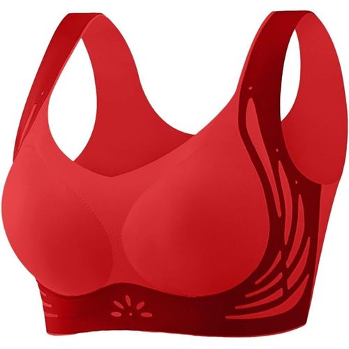 Soutien-Gorge De Sport Rembourré Sans Armatures Pour Femme - Couverture Complète - Sans Armatures - Soutien Élevé - Soutien-Gorge D'entraînement De Yoga - Sans Couture - Léger - Respirant