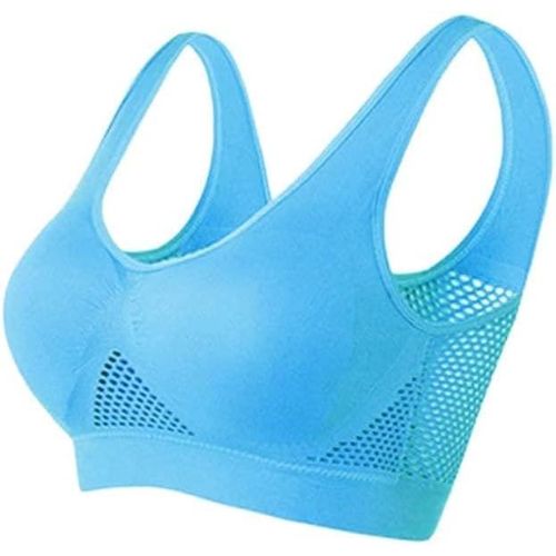 Soutien-Gorge De Sport Respirant Et Frais Pour Femme ¿ Soutien-Gorge De Sport Sans Couture Sans Couture Rafraîchissant Et Confortable ¿ Couverture Complète ¿ Brassière Grande Taille Pour Le Yoga