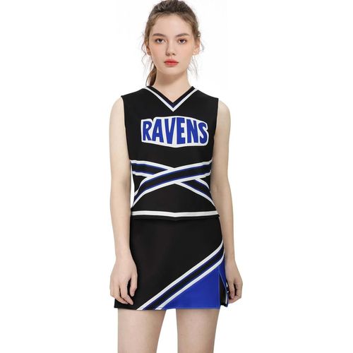 Kalanka-Femme Ravens Basketball Cheerleader Uniforme Pom-Pom Girl Costume Université Lycée Cosplay Tenue Costumes