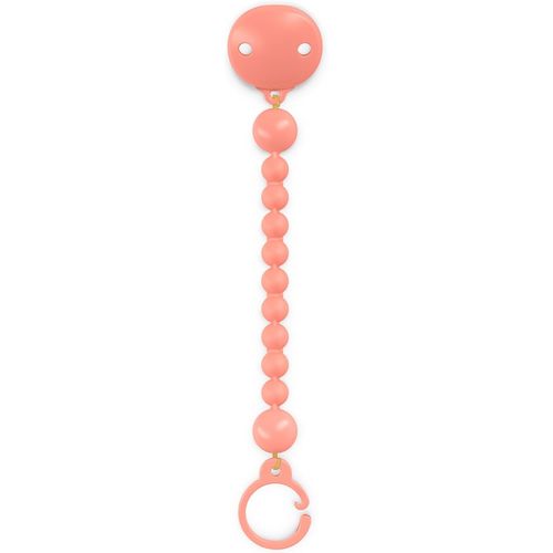Kalanka-, Porte-Tétine Pour Bébé - Housse Flexible Pour Tétine En Silicone - Pour Transporter 2 Tétines - Avec Poignée De Suspension - +0 Mois - Couleur Essence, Pêche