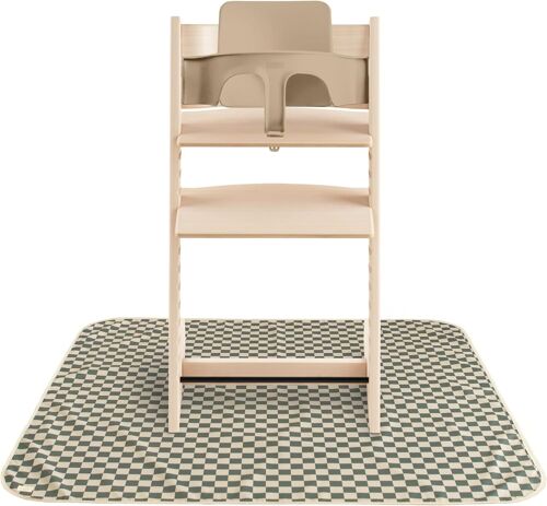 Tapis Anti-Éclaboussures Mushie 108x108 Cm | Imperméable, Léger, Durable, Sans Bpa | Parfait Pour Chaise Haute, Attrape-Miettes, Et Diversification Alimentaire Bébé (Rainbows)