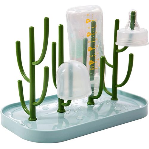 Kalanka-Biberon Etendoir,Sèche-Biberon Pliable,Egoutte-Biberons Arbre,Ésiphon Biberon,Égouttoir À Biberon,Bac Égouttoir Amovible,Pour Les Bouteilles,Tétines,Tasses,Pièces De Pompe Et Accessoires (Ble
