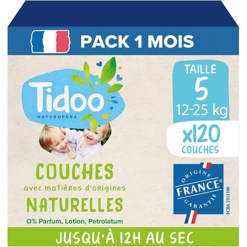 Kalanka-- Couches Taille 5 12-25 Kg - Couches Bébé Écologiques - Couches Jetables À La Composition Naturelle - Respectueuse Des Peaux Sensibles -12h De Protection - Lot De 3x40 Couches