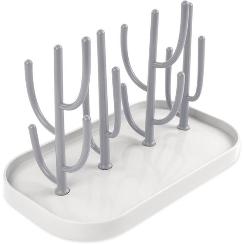 Kalanka-Séchoir À Biberons,Egoutte-Biberons Arbre Avec Bac À Eau Amovible Pour Biberon,Couverts,Tétines Gobelets(Gris)