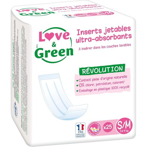 Kalanka-Insert Jetable Écologique Universel Pour Couche Lavable X25 Taille S/M