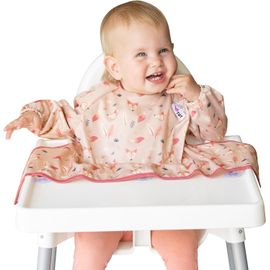 Cover & Catch¿ Bavoir Couvrant Pour Bébé. Bavoir D'alimentation Avec Manches. Se Fixe Sur Les Chaises Hautes. Bavoirs À Manches. Bavoirs Dme Pour Chaise Haute De Nourrisson, Bébé Et Enfant.