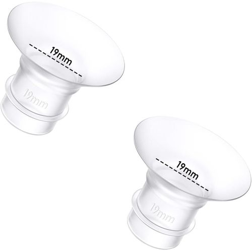 Kalanka-Lot De 2 Inserts De Bride De 19 Mm Compatibles Avec Momcozy M9/M6/M5/S12 Pro/S9 Pro/Medela/Spectra/Bellababy/Lansinoh/Elvie/Nuliie/Kissbobo/Anwike - Accessoires De Rechange Pour Tire-Lait Por