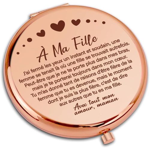 Kalanka-Cadeau Fille, Miroir De Poche Élégant, Cadeau Anniversaire, Idee Cadeau, Cadeaux D'anniversaire De Graduation Pour Fille, Cadeau 18 Ans Fille, Cadeau Mariage, Cadeau Pour Fille Noël Saint Val 