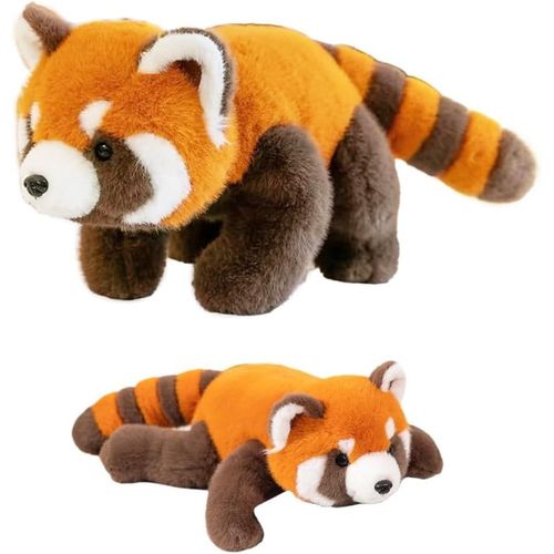 KALANKA-Peluche Panda Rouge, 30cm Animal en Peluche Panda Roux, Red Pandaes Plush Kawaii, Pandas Roux en Peluches, Jouet en Peluches-Pandas Rouxs, Peluches Raton Laveur pour Fille Garçon et Bébé
