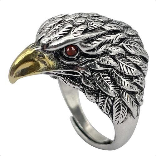 Bague Ajustable Homme Femme, Bague Serpent Noir Reglable Ouverte, Bague Eagles, Bague Chien, Bagues Hibou, Viking Bague Pouce Mamba Noir Anneau Bagues Reglables Orteil Bijoux Pour Homme Femmes