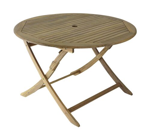 Table Pliante - Sophie - Acacia Fsc 100% - Ø120 Cm