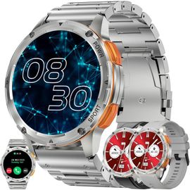 1,43\U201d Amoled Montre Connectée Homme Avec Appel Bluetooth, Batterie 400 Mah, 5atm Étanche, Smartwatch Avec 123 Modes Sportifs Tracker D'activité, Sommeil, Spo2, Smart Watch Pour Ios Andr[Z2233]