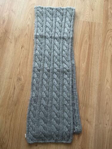 Écharpe Chaude Grise En Laine Et Acrylique Marque Creeks