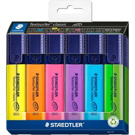 364 C6 Textsurfer Classic Lot De 6 Surligneurs Couleurs Assorties[Z469]