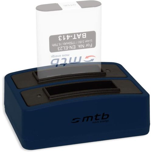 Double Chargeur (Usb) Pour En-El23 / Nikon Coolpix B700, P600, P610, P900, S810C - Cable Micro Usb Inclus[Z905]