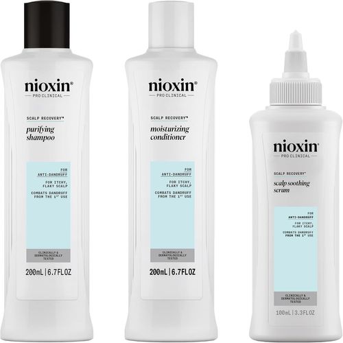Nioxin Scalp Recovery - Antipelliculaire Et Anti-Démangeaisons - Kit/Shampoing/Après-Shampoing/Sérum Apaisant/Exfoliant[Z2380] 