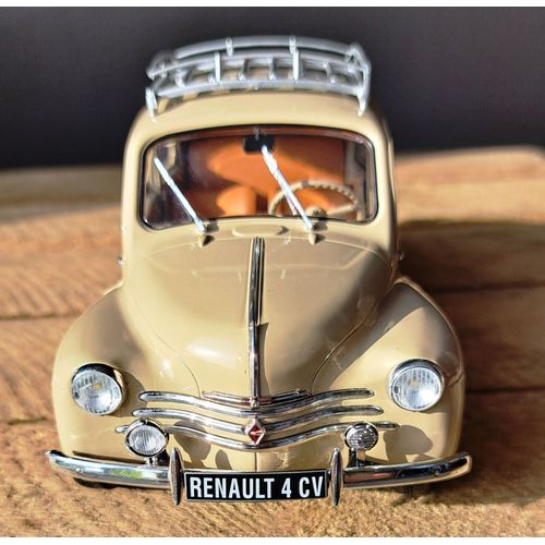 Renault 4cv Beige Tourterelle 1956 Solido 1/18 Ref : S1806605-Solido
