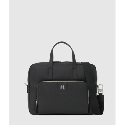 Karl Lagerfeld - Mallette En Cuir K/monogram, Homme, Noir, Taille: One Size