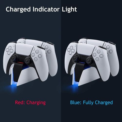 Station De Charge Pour Contrôleur Ps5 Avec Touristes, Chargeur Rapide S6 Pour Ps5, Contrôleur Sans Fil Dualwhip Avec Led, Charge Immunisée-Rose Rouge