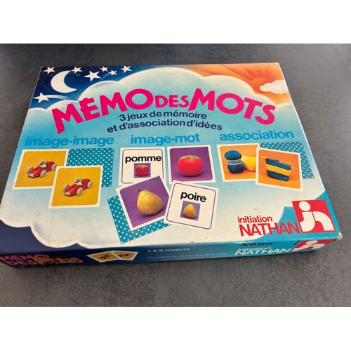 Jeu Société Vintage Mémo Des Mots