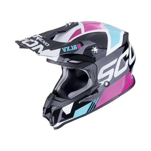 Casque Scorpion Exo Vx-16 Evo Air Analog Bleu S