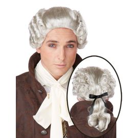 Perruque Grise Noble Baroque Homme