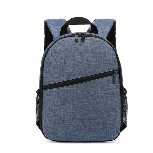 Sac à dos multifonctionnel pour appareil photo numérique, pour Nikon Sony, étanche, pour l'extérieur, pour appareil photo reflex numérique, pochette pour objectif-Bleu