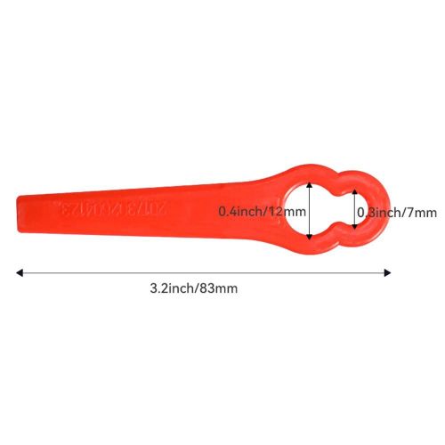Ensemble de lames de rechange pour débroussailleuse en plastique, 20/60/100/120 pièces, accessoires pour outils électriques de jardin-120PCS 83mm