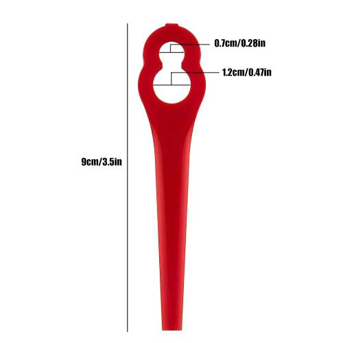 Ensemble de lames de rechange pour débroussailleuse en plastique, 20/60/100/120 pièces, accessoires pour outils électriques de jardin-100PCS 90mm
