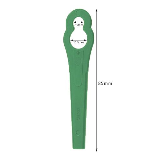 Ensemble de lames de rechange pour débroussailleuse en plastique, 20/60/100/120 pièces, accessoires pour outils électriques de jardin-30PCS 85mm Green