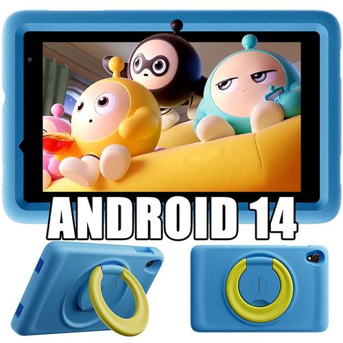 Blackview Tab A5 Kids Tablette Tactile pour Enfants Android 14 8"" HD+, 9 + 64Go /SD 1TB 5100mAh Éducative,Contrôle Parental - Bleu