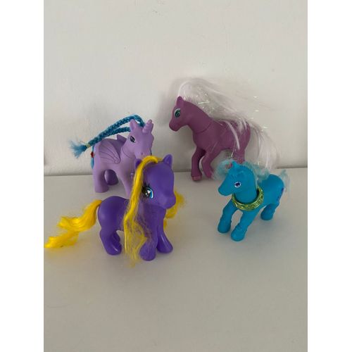 Lot de 4 poney chevaux